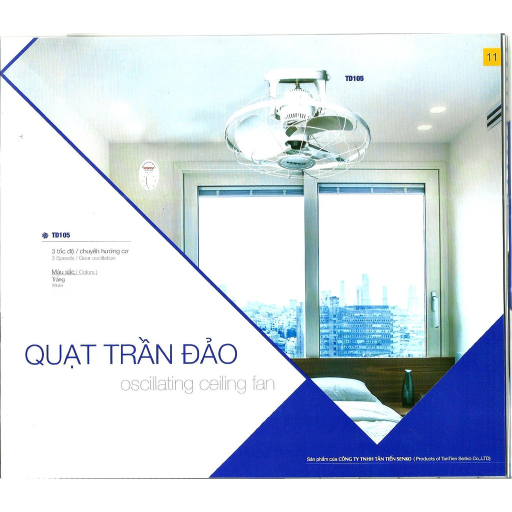 [HCM] QUẠT ĐẢO TRẦN SENKO TD-105 ( TD105 )