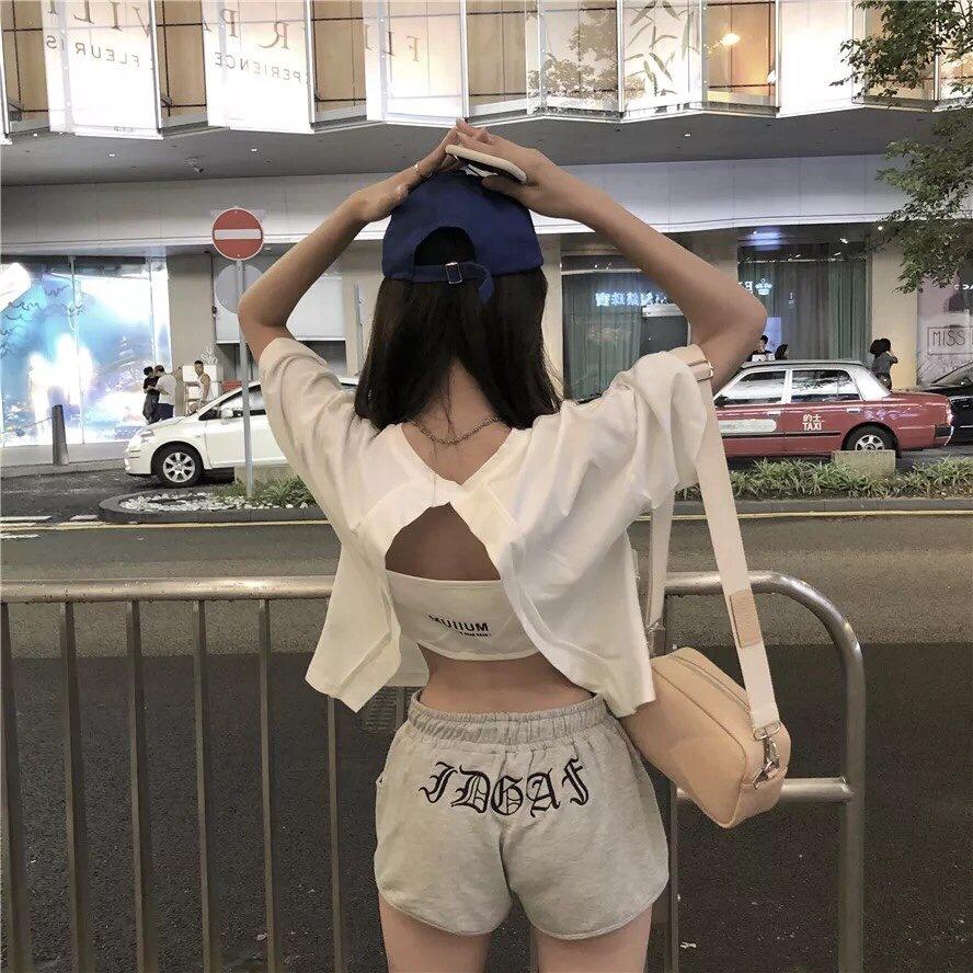 [HCM]ÁO THUN CROPTOP NỮ TAY LỠ NEJ941