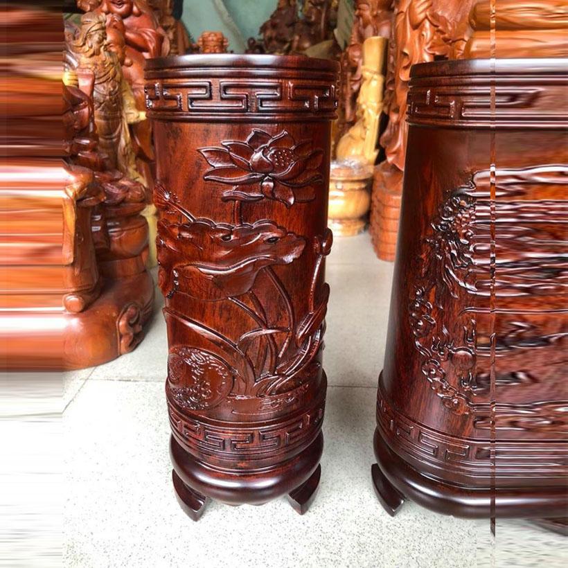 ỐNG NHANG ĐỤC RỒNG BẰNG GỖ