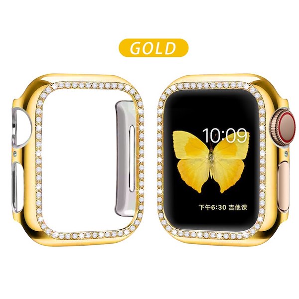 Ốp Apple Watch Đính Đá Sang Trọng Dành Cho Series 7/SE/6/5/4/3/2/1 38mm 40mm 41mm 42mm 44mm 45mm bảo vệ chống trầy xước va đập