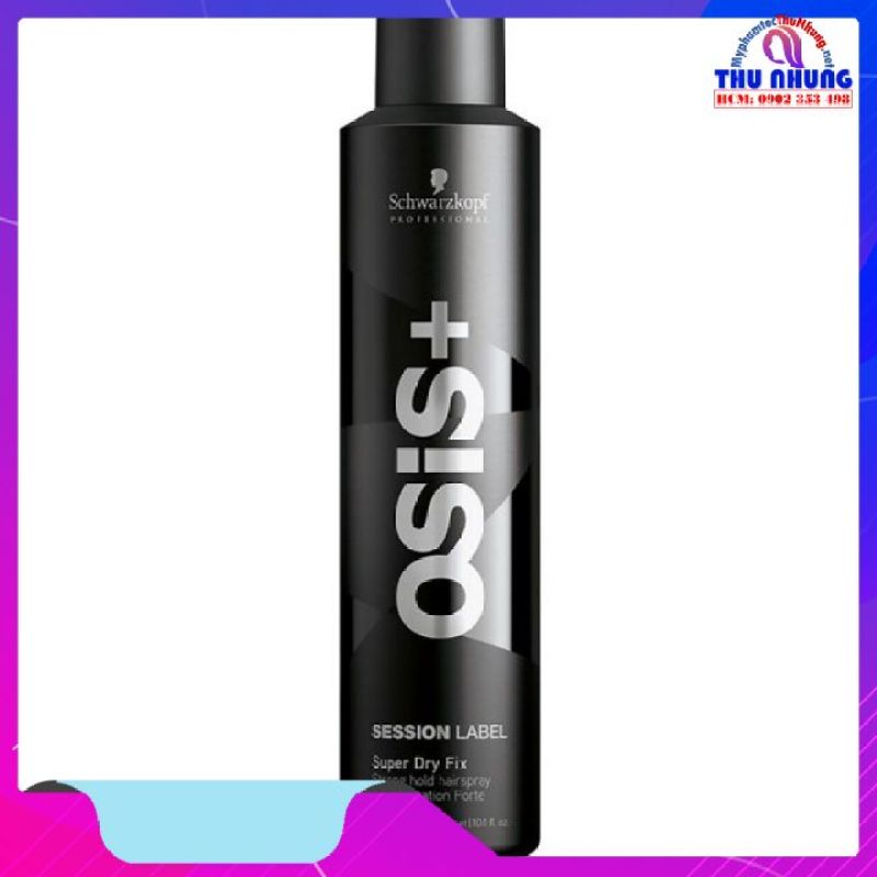 [HCM]Keo xịt kiểu tóc Schwarzkopf OSIS+ Session Label Super Dry Fix Strong Hold Hairspray 500ml giá rẻ