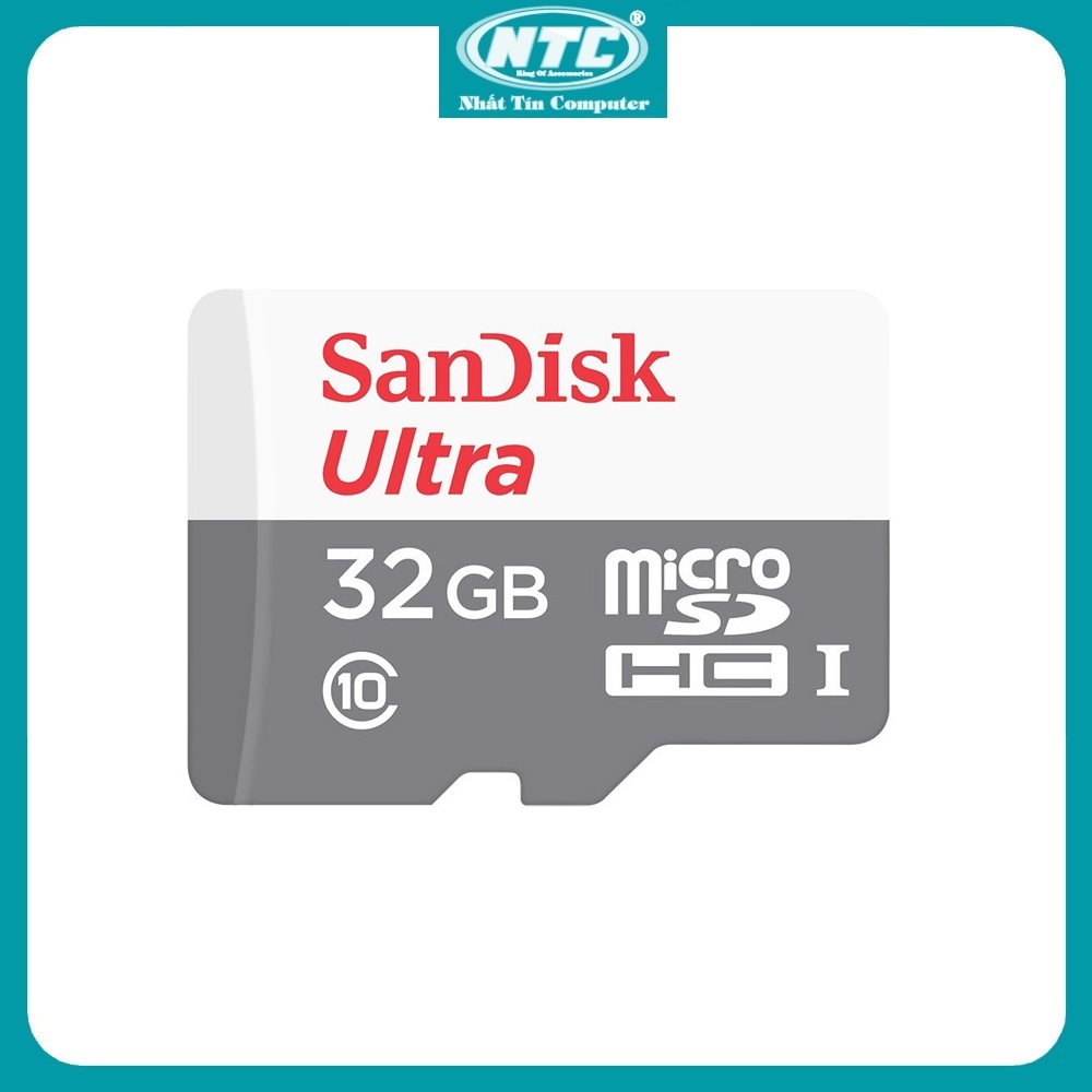Memory card microSDXC SanDisk Ultra 32GB / 64GB / 128GB 100 MB/s (gray)