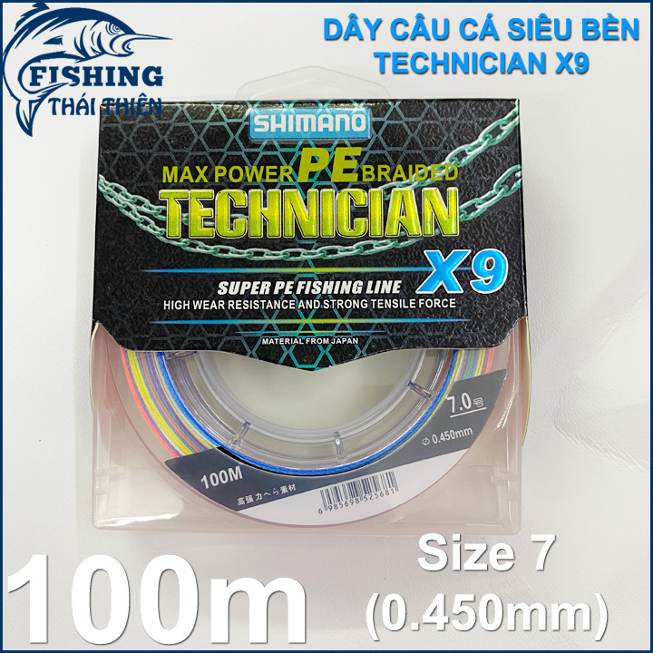 [HCM]Dây câu cá siêu bền Shimano X9 cuộn 100m