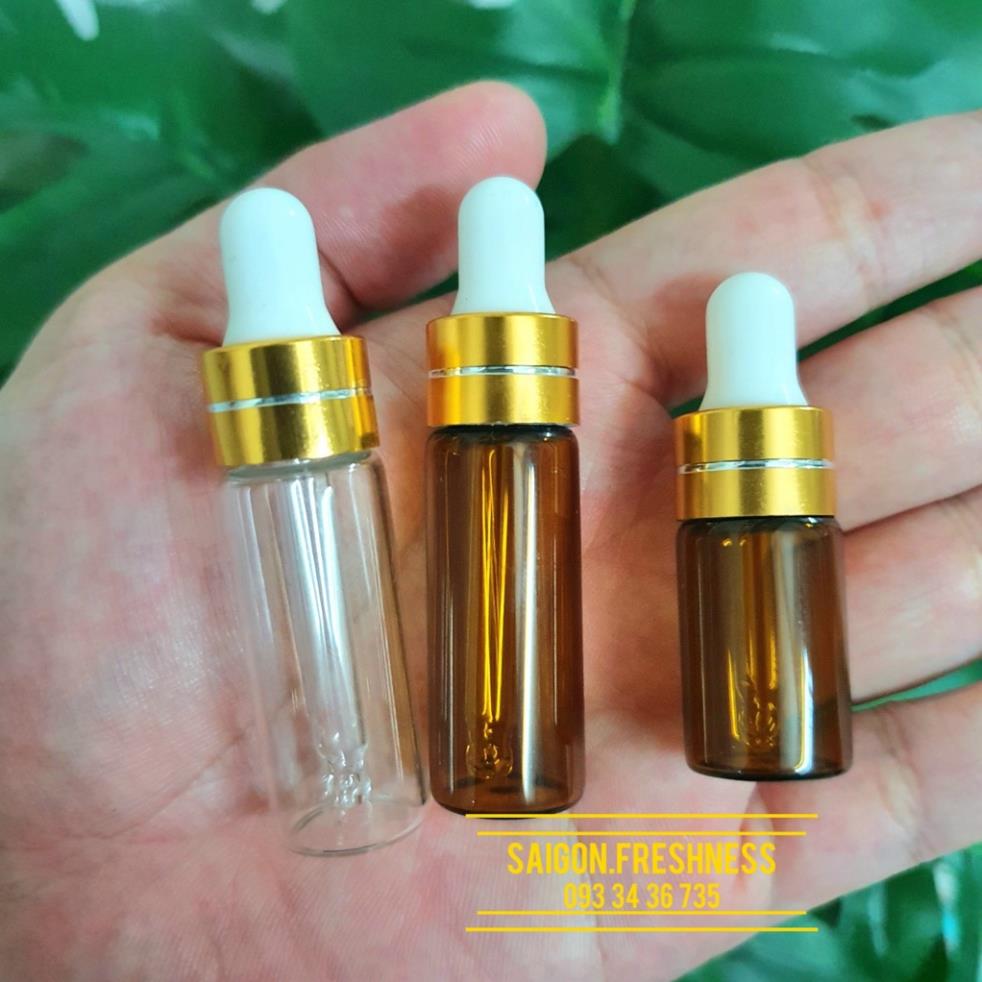 Chai đựng tinh dầu serum thân mỏng ống bóp 3ml 5ml