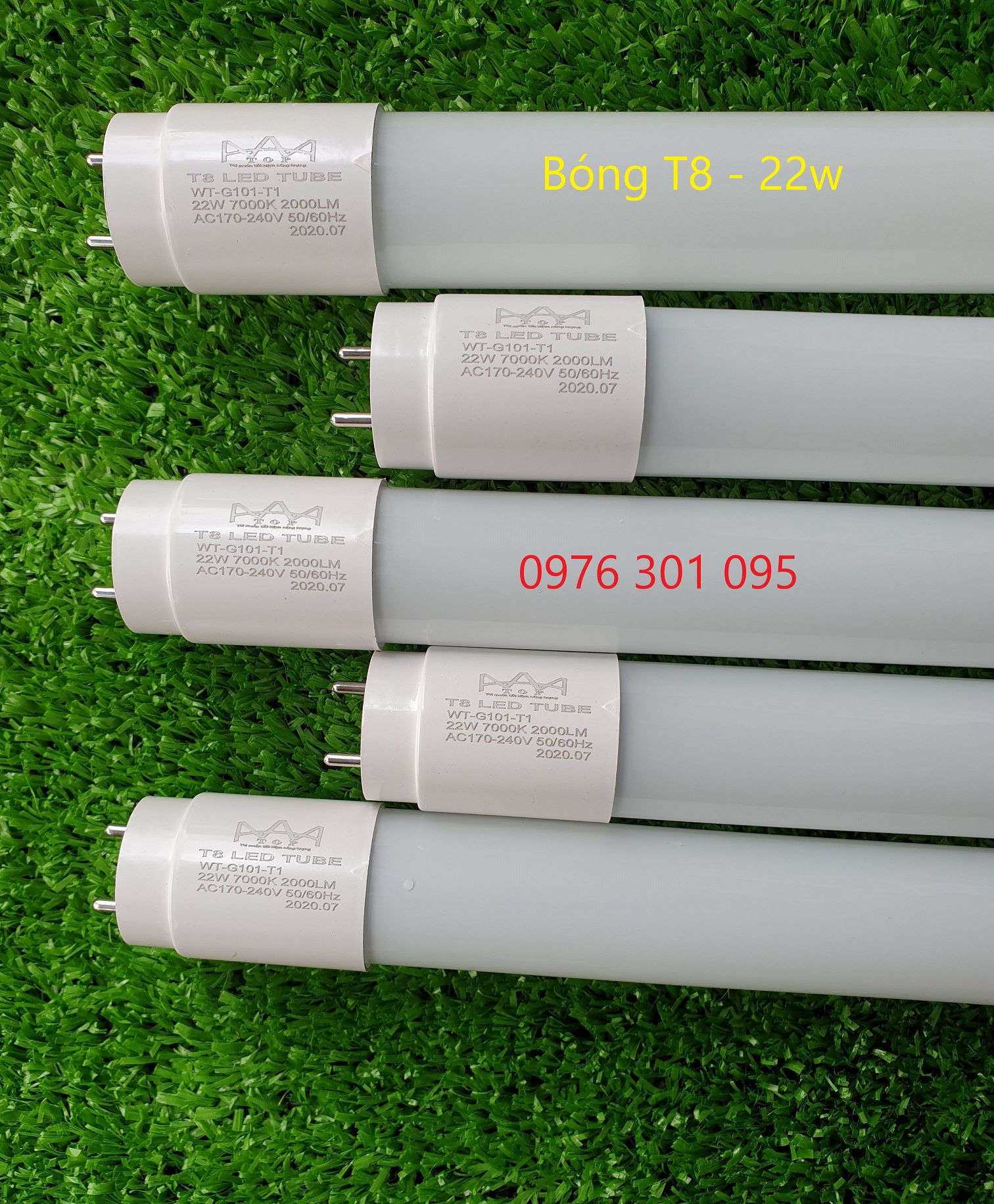[Combo] 5 Bóng Đèn Led Tuýp 1M2 - 22W (Rẻ)