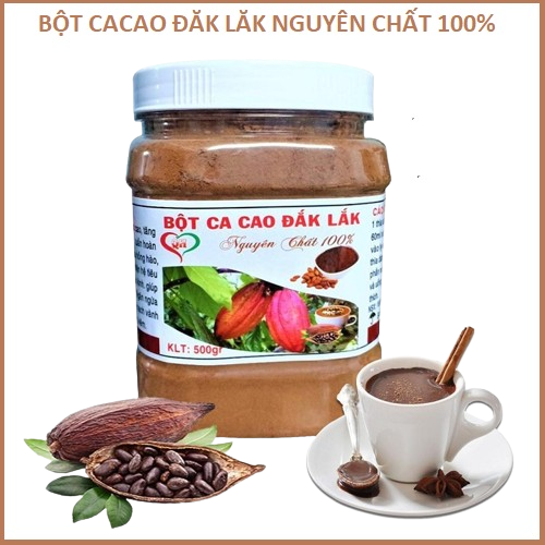 1kg Bột Ca cao Dăk Lăk Nguyên Chất 100%