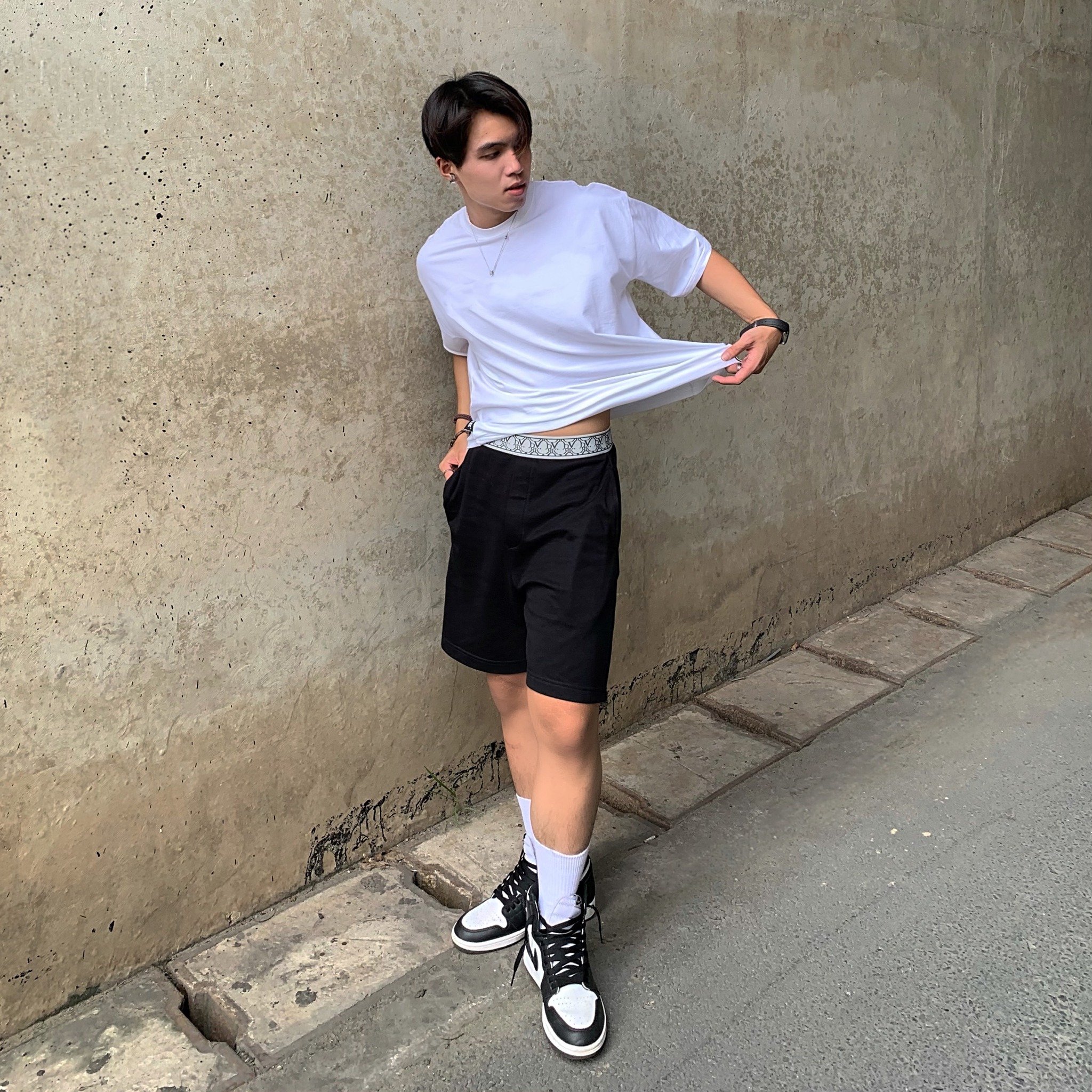 DVRK - Quần short MONOGRAM ELASTIC - DVRK - 22SS