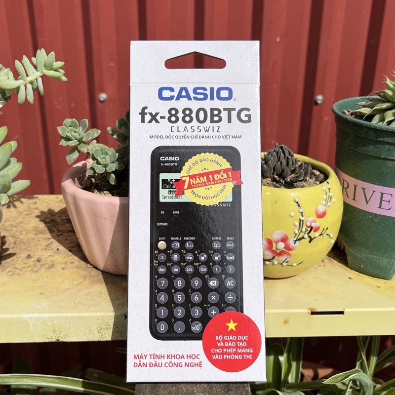 Máy tính Casio FX 880 BTG Màu Đen (Chính hãng 100%) bảo hành 7 năm