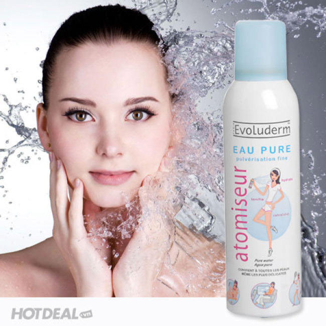 Xịt Khoáng Evoluderm Atomiseur Eau Pure Pháp Cẩm Ẩm Làm Dịu Da