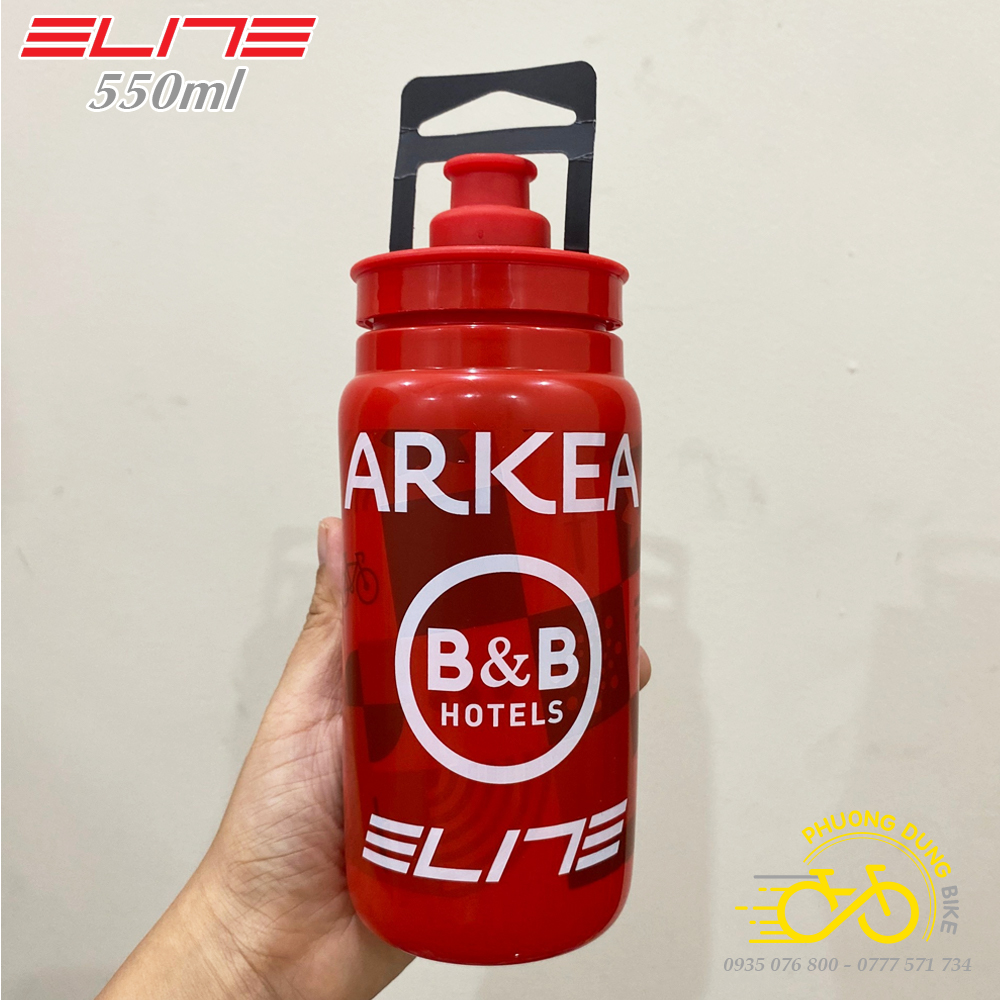Bình nước xe đạp nhựa cao cấp ELITE các đội đua 550ml