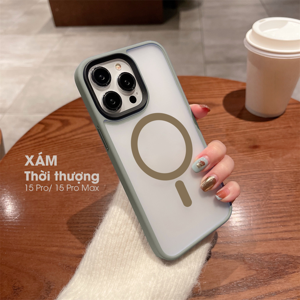 [ỐP LƯNG MAGSAFE CHỐNG BÁM VÂN TAY] iPhone 15 Pro/ 15 Pro Max/ 14 Pro/ 14 Pro Max hiệu Likgus