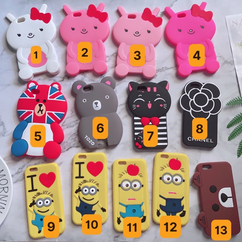 [XẢ KHO]Ốp Lưng iPhone 6/6s Silicon Hình Thú Dễ Thương