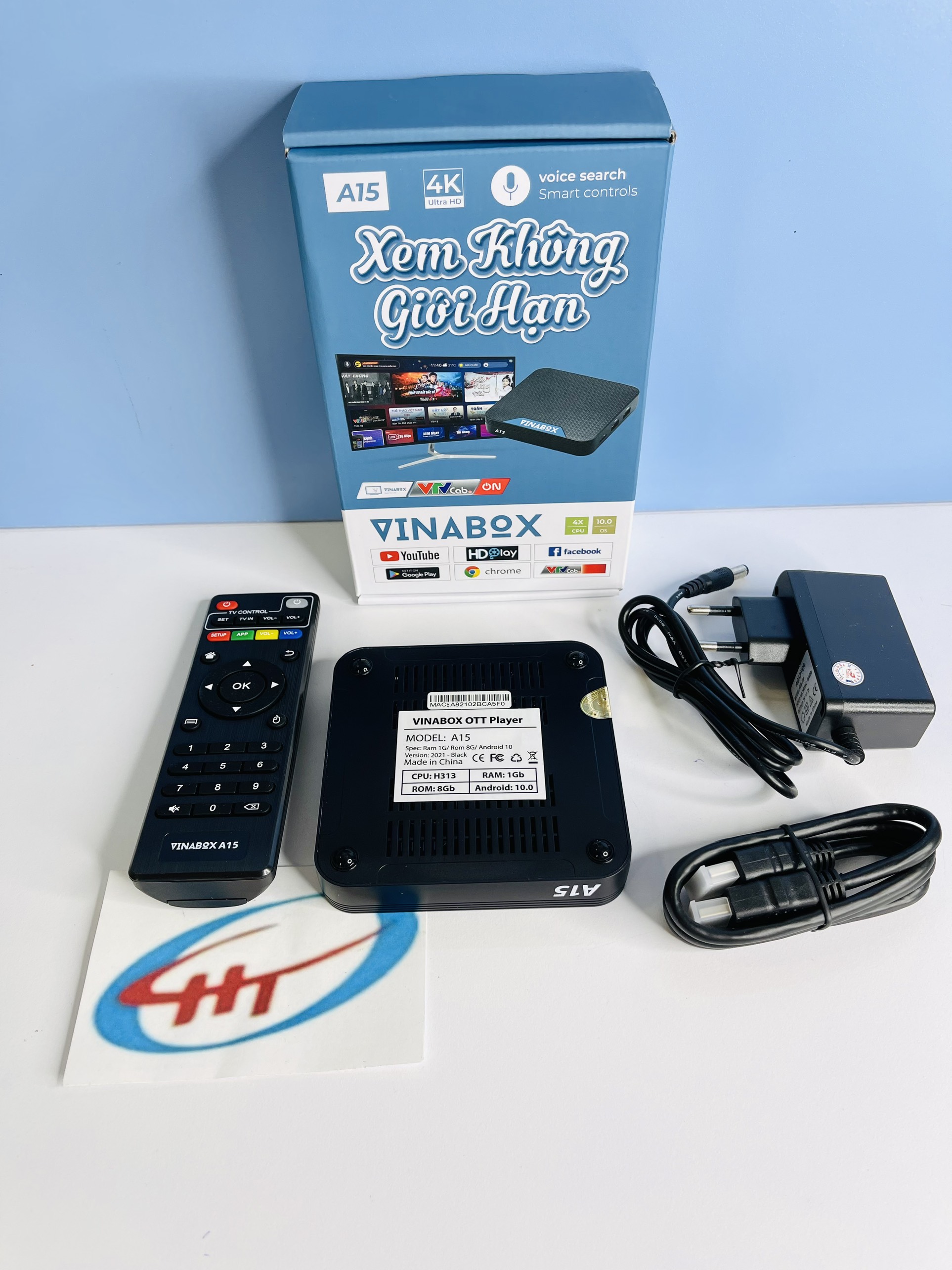 Box Vinabox A15 Đen, Android 10.0 (RAM 1GB) -SP001850