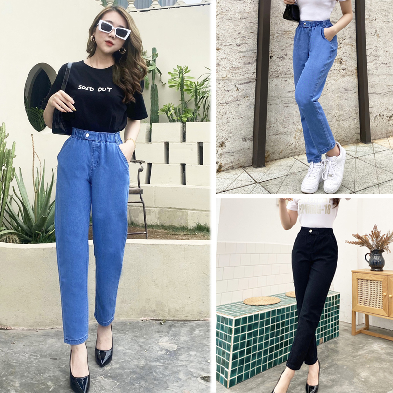 quần bò lưng thun co giãn 4 chiều đủ size 40-85kg v191