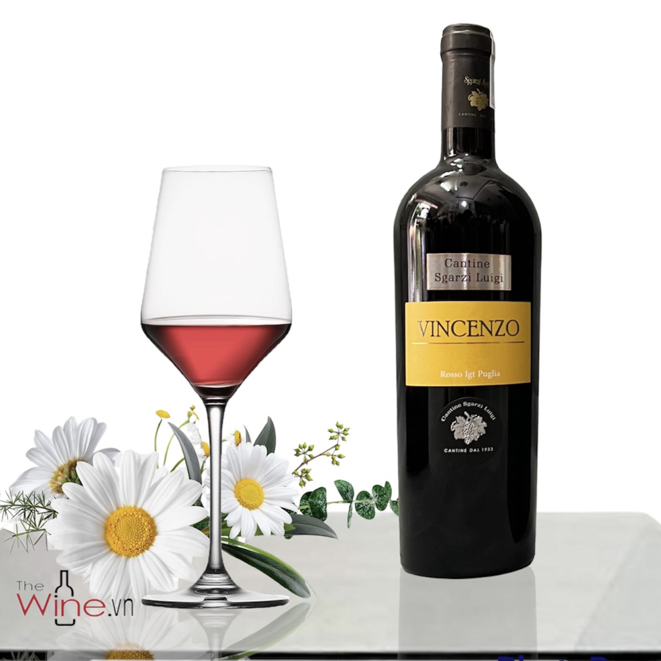 Vang đỏ nhập khẩu Ý VINCENZO 14% - vang chát
