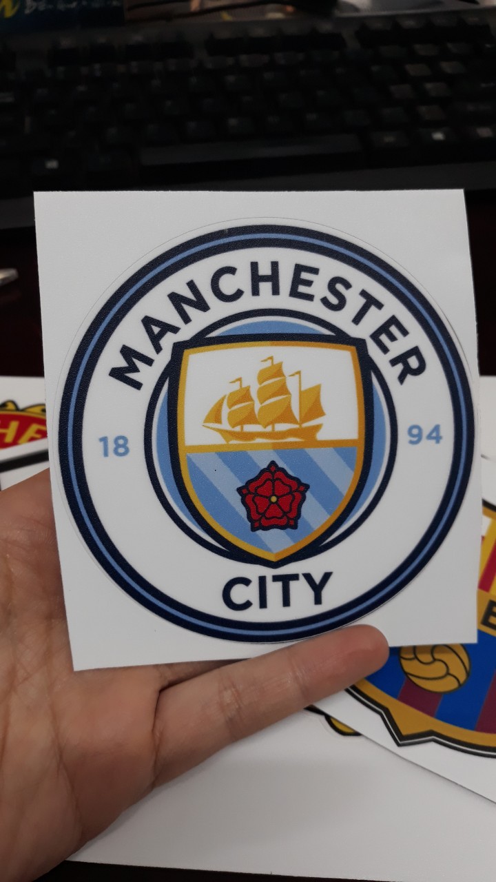 Sticker logo CLB bóng đá theo yêu cầu