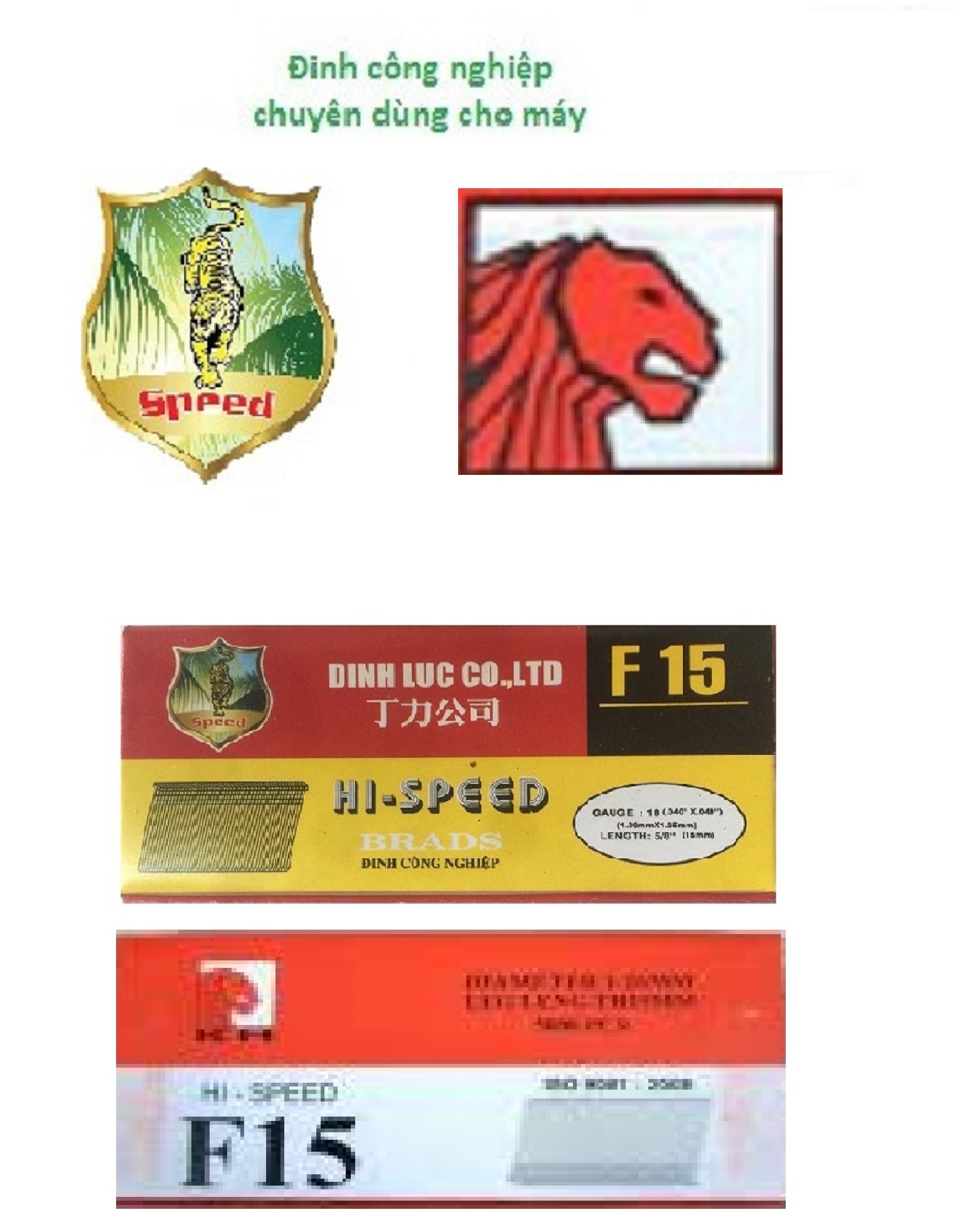 Đinh bắn gỗ F10 đến F50
