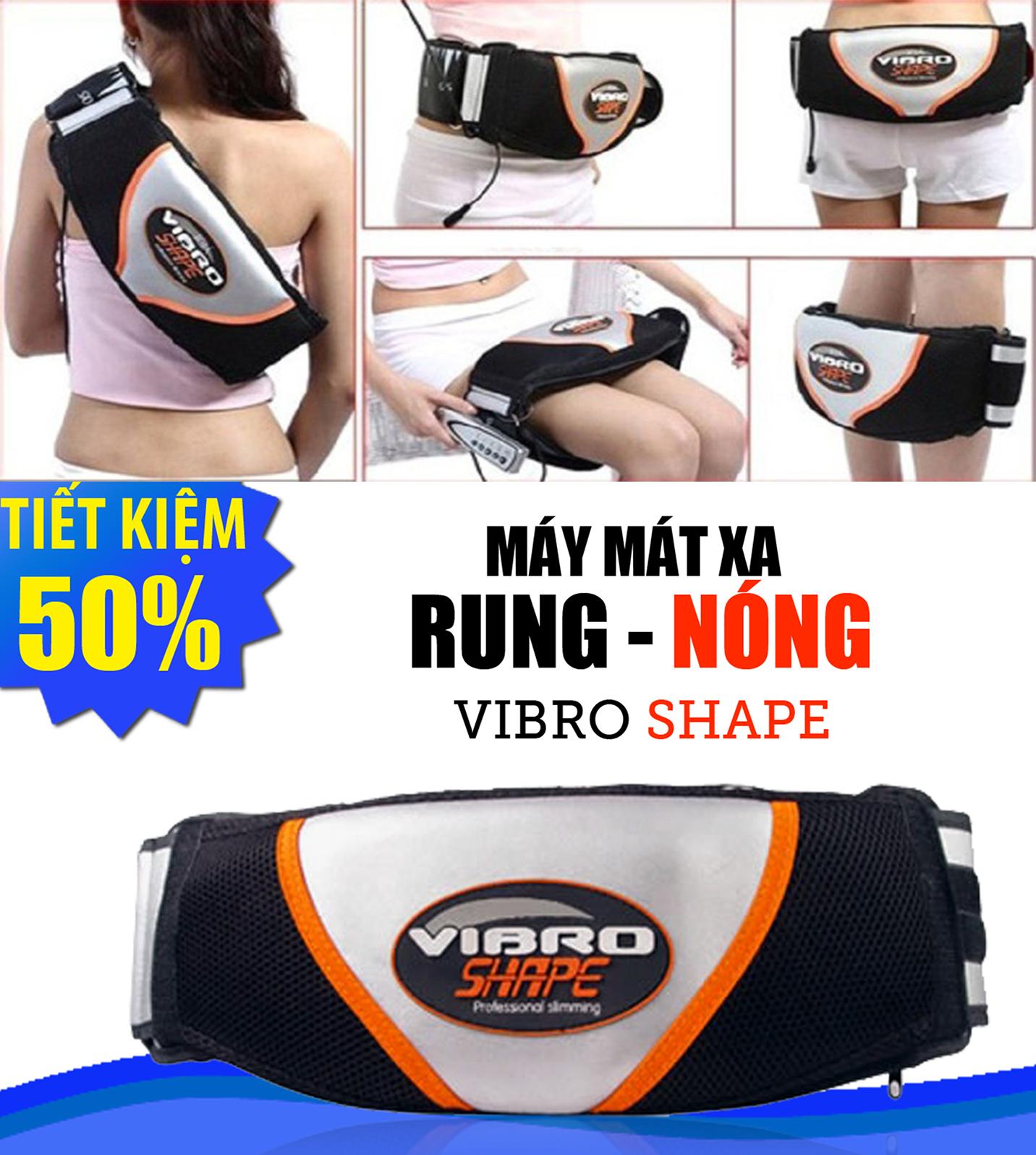 Đai mỡ bụng- đai massage vibro shape usađai massage giảm mỡ bụng nóng & rung vibro shape công nghệ quấn nóng hiệu quả cao sale lến đến 50%