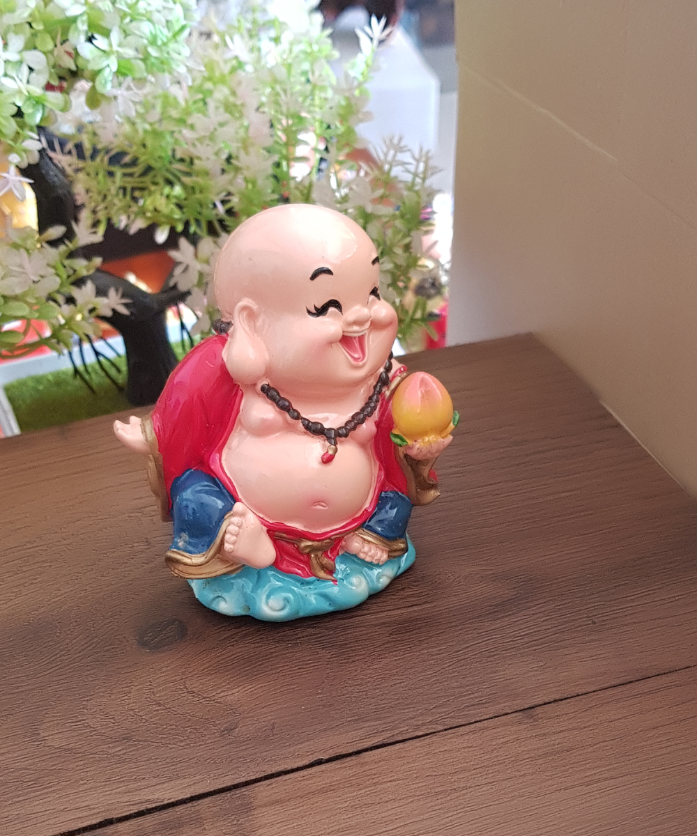 [HCM]TƯỢNG PHẬT DI LẶC CẦM TRÁI ĐÀO 9CM