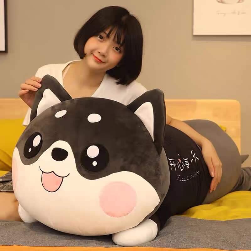 Đồ chơi nhồi bông hình chú mèo đáng yêu, mèo nhồi bông vải nhung cao cấp mềm mại size 110cm và 130cm