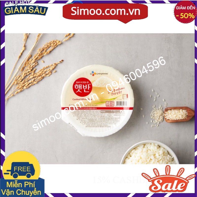 SẢN PHẨM CHÍNH HÃNG [CJ HETBAHN] CƠM ĂN LIỀN - [CJ] 햇반