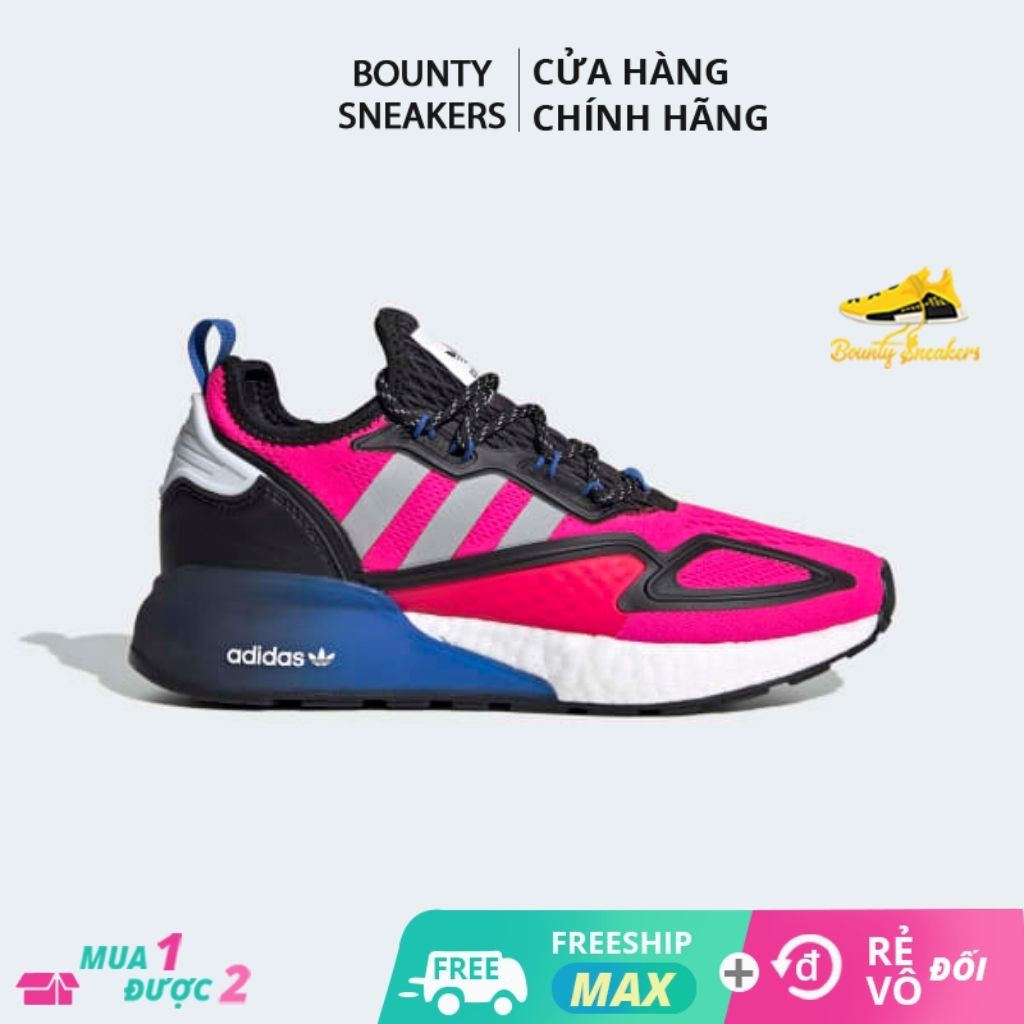 Giày Adidas Zx 2K Boost W Sneaker Thể Thao Nữ Hồng Đen FY2011 - Hàng Chính Hãng - Bounty Sneakers