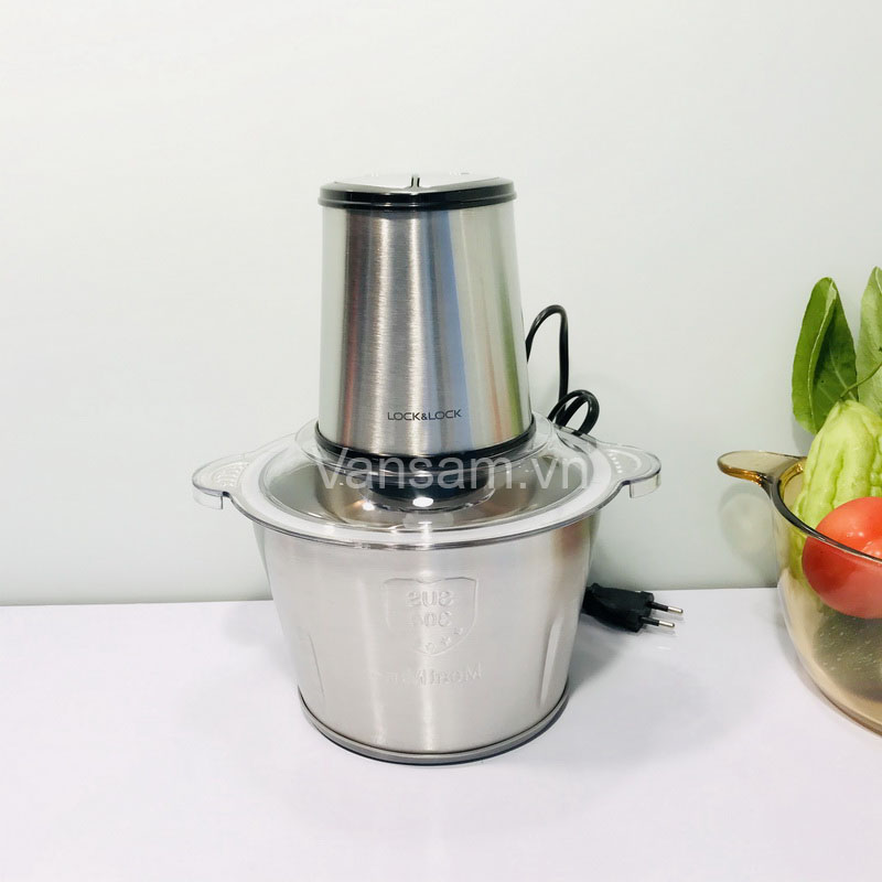 [HCM]Máy xay thịt Lock&Lock 2L cối inox 304