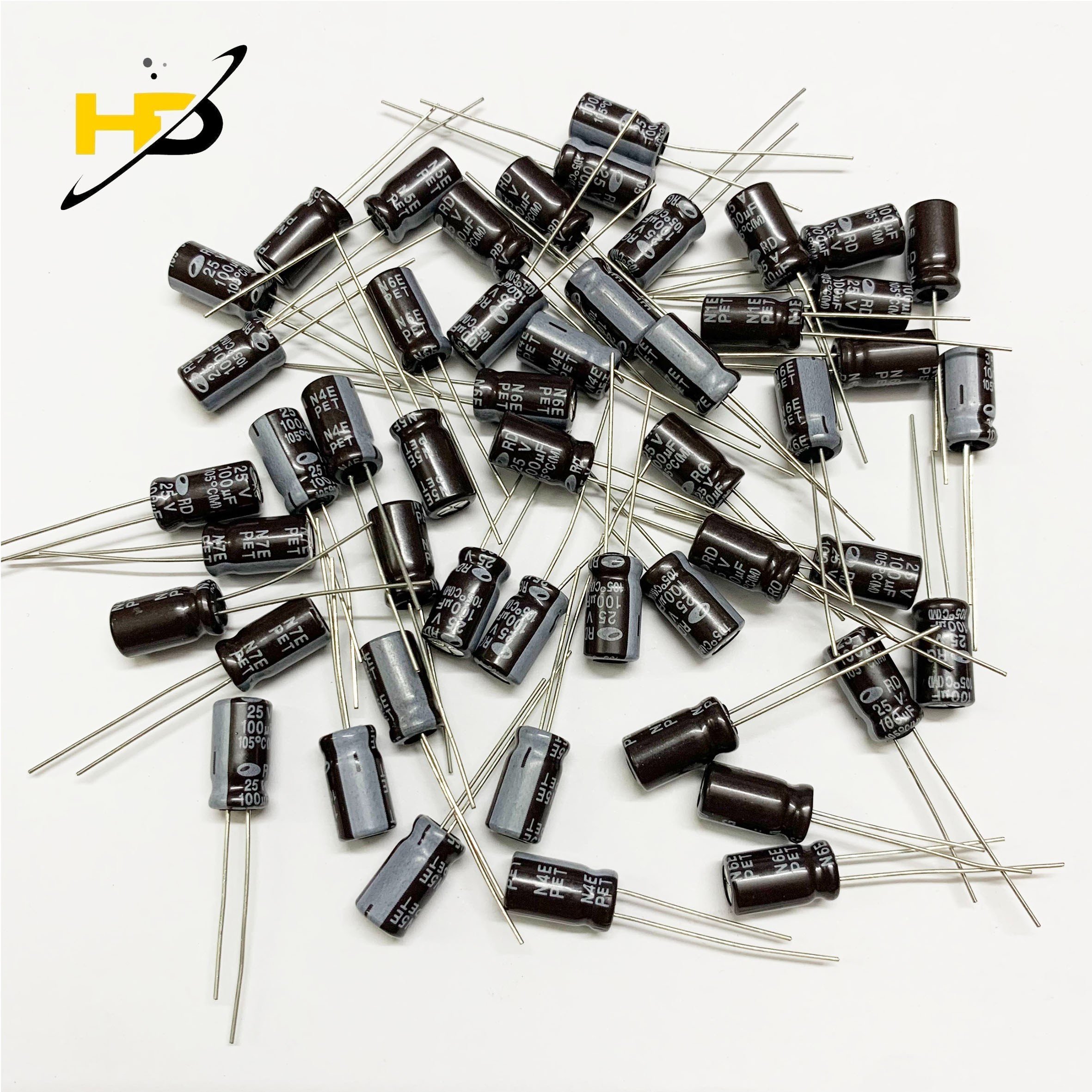 [Combo 30] Tụ Hóa 100uF 25V Phân Cực Chân Cắm (Samwha)