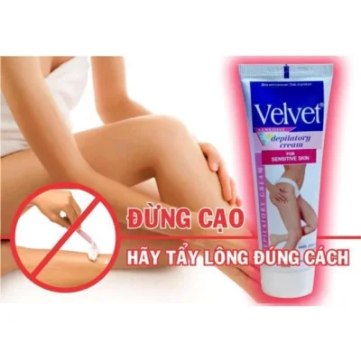 Kem tẩy lông da nhạy cảm Tay & chân Velvet Depilatory Cream 100ml đến từ Nga