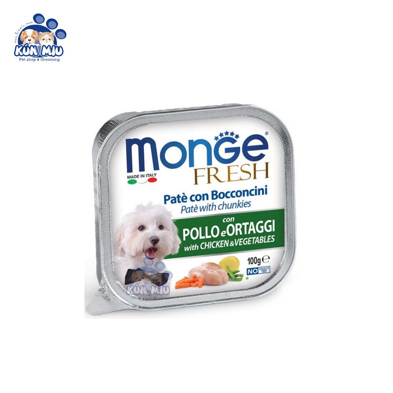 Pate Monge Cho CHÓ Nhiều Vị Thơm Ngon 100gr