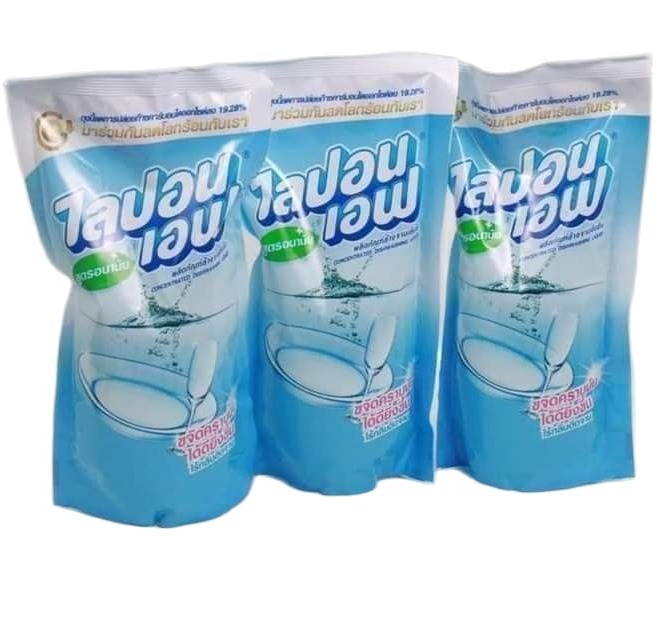 [COMBO 3 BỊCH] NƯỚC RỬA CHÉN LIPON 550ML [KHÔNG MÙI] THÁI LAN