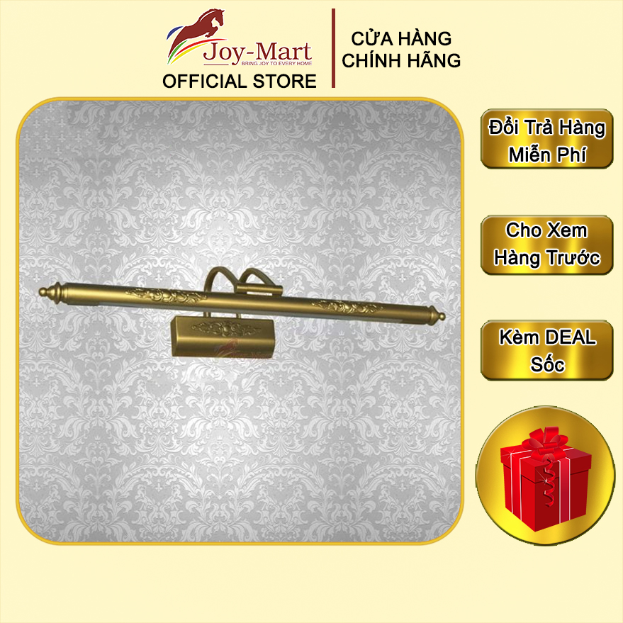 Đèn rọi tranh - joymart - đèn soi tranh khổ lớn dài 1.2m, thân hợp kim mạ đồng chống rỉ cao cấp, ánh sáng đèn led 3 màu mst3103xl