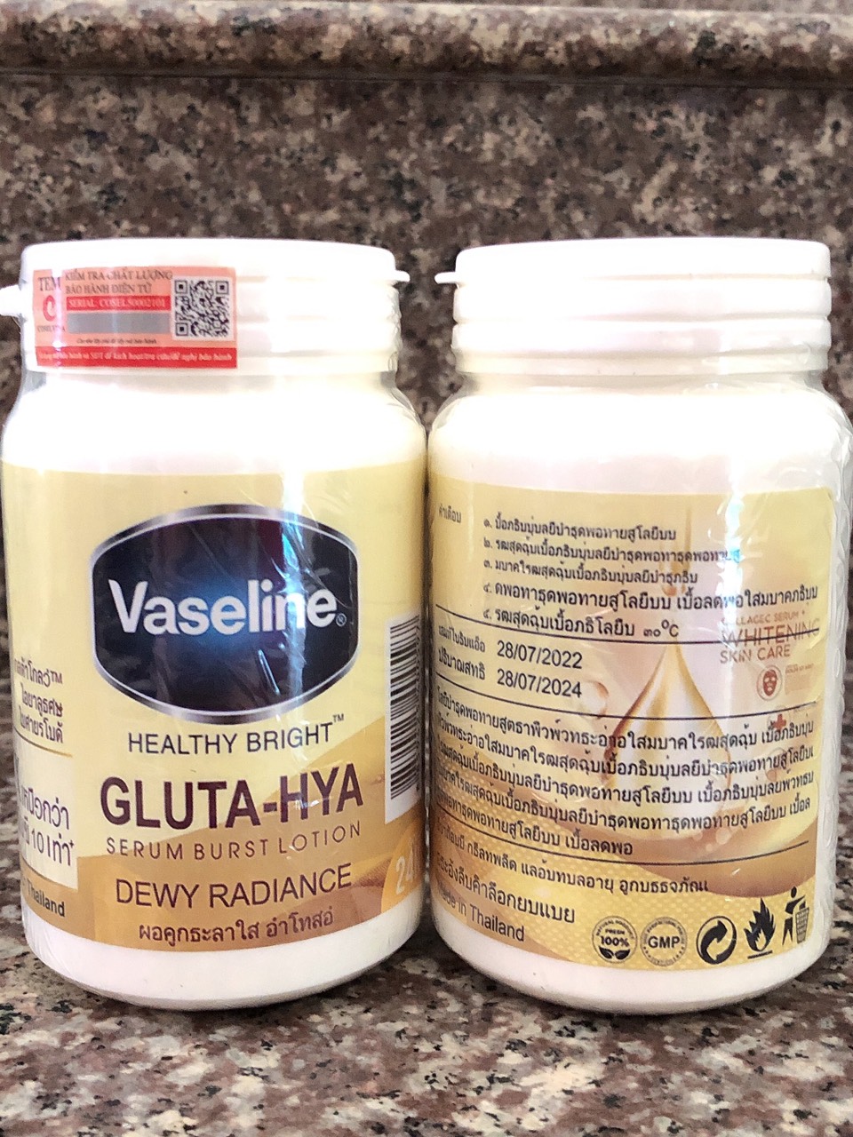 Kem Kích Trắng Vaseline 10X Thái Lan 250gr