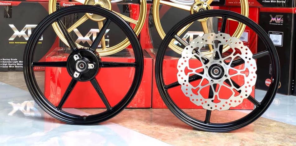 Mâm X1R 6 cây cho Satria/Raider chính hãng 3 màu - Tặng đĩa trước