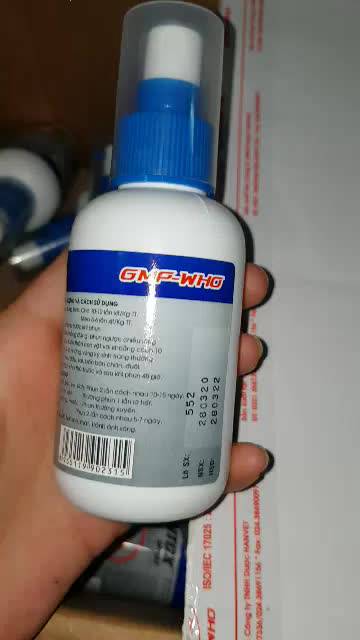 Thuốc xịt trị ve rận chó mèo Hantox Spray - 100ml