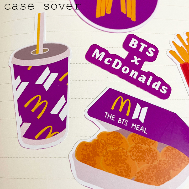 Set Sticker chủ đề The BTS Meal trang trí Planner,... - Case Sover