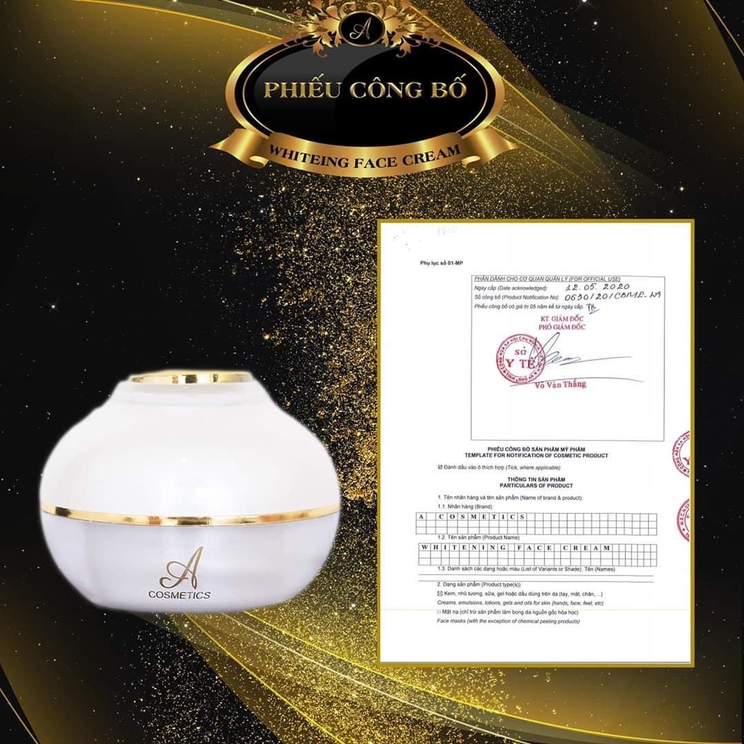 [CHÍNH HÃNG] Kem dưỡng trắng da face pháp a cosmetics 50g (hộp lớn)