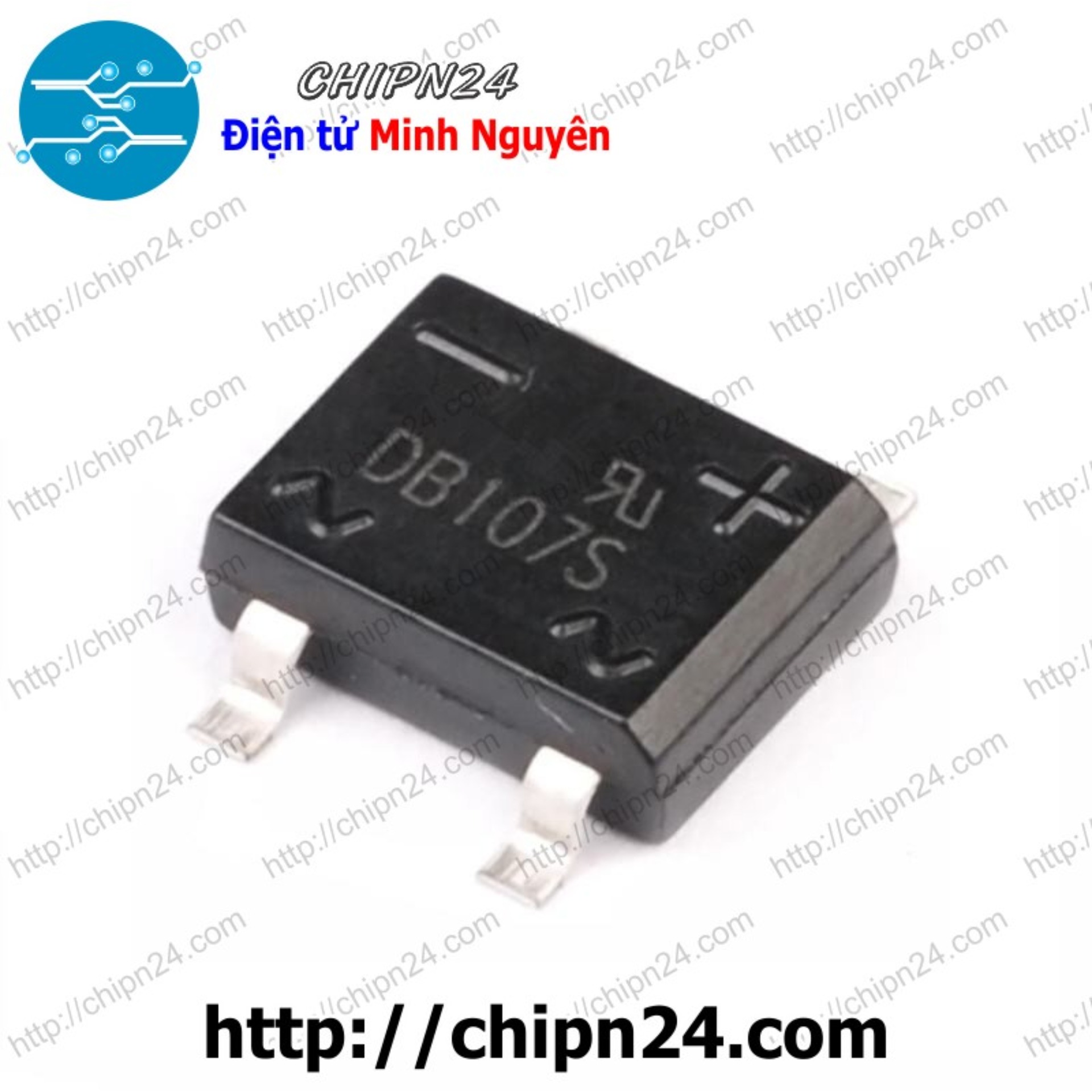 [5 con] (KG2) Cầu Diode Dán DB107S 1A 1000V SMD (1A dán)