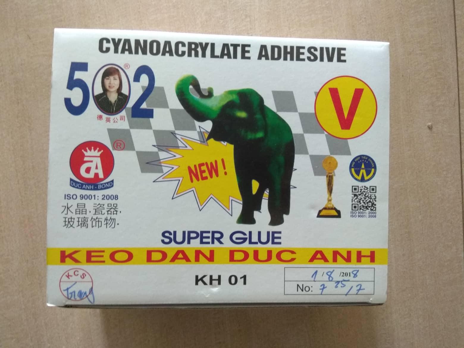 Lọ keo con voi siêu dính Đức Anh 2gram (V)