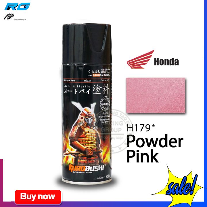 Sơn Xịt Xe Máy SAMURAI H179 Màu Hồng Phấn -  400ML