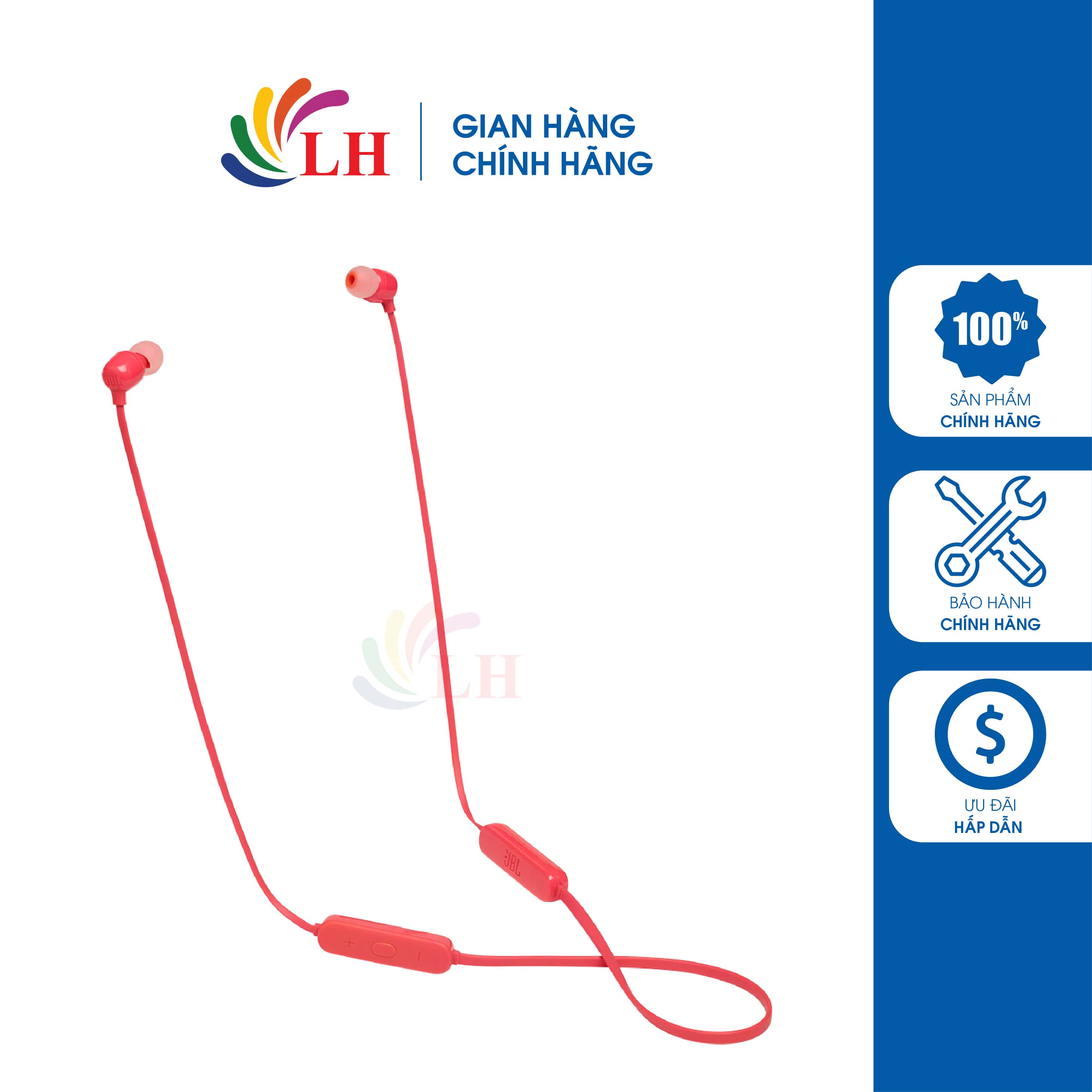 Tai nghe bluetooth true wireless in-ear jbl tune 115bt jblt115bt - hàng chính hãng - thiết kế thoải mái, chính hãng jbl, bluetooth v4.2