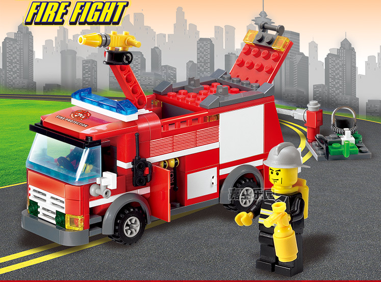 Lego xe cứu hỏa 206 chi tiết
