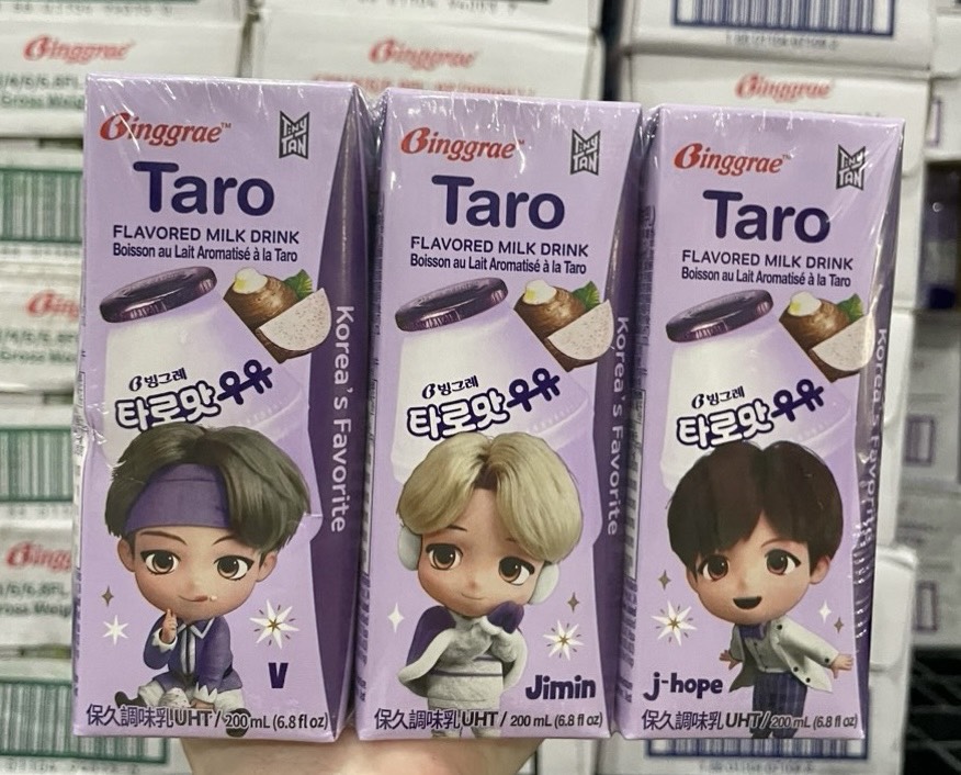 Đủ vị bts - lốc 6 hộp sữa trái cây binggrae hàn quốc hộp 200ml