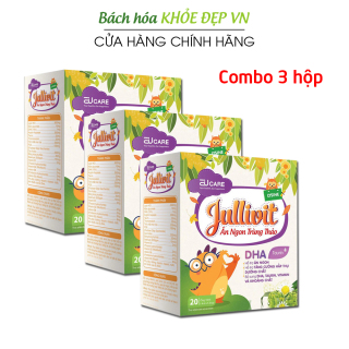 Combo 3 hộp Jullivit bổ sung vitamin tổng hợp cho bé giúp bé ăn ngon - Hộp 20 ống siro thumbnail