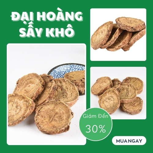[Hàng loại 1] Đại hoàng khô túi lớn 1kg - tấn phát - Hàng công ty chất lượng cao chuyên dùng để pha trà và làm thuốc