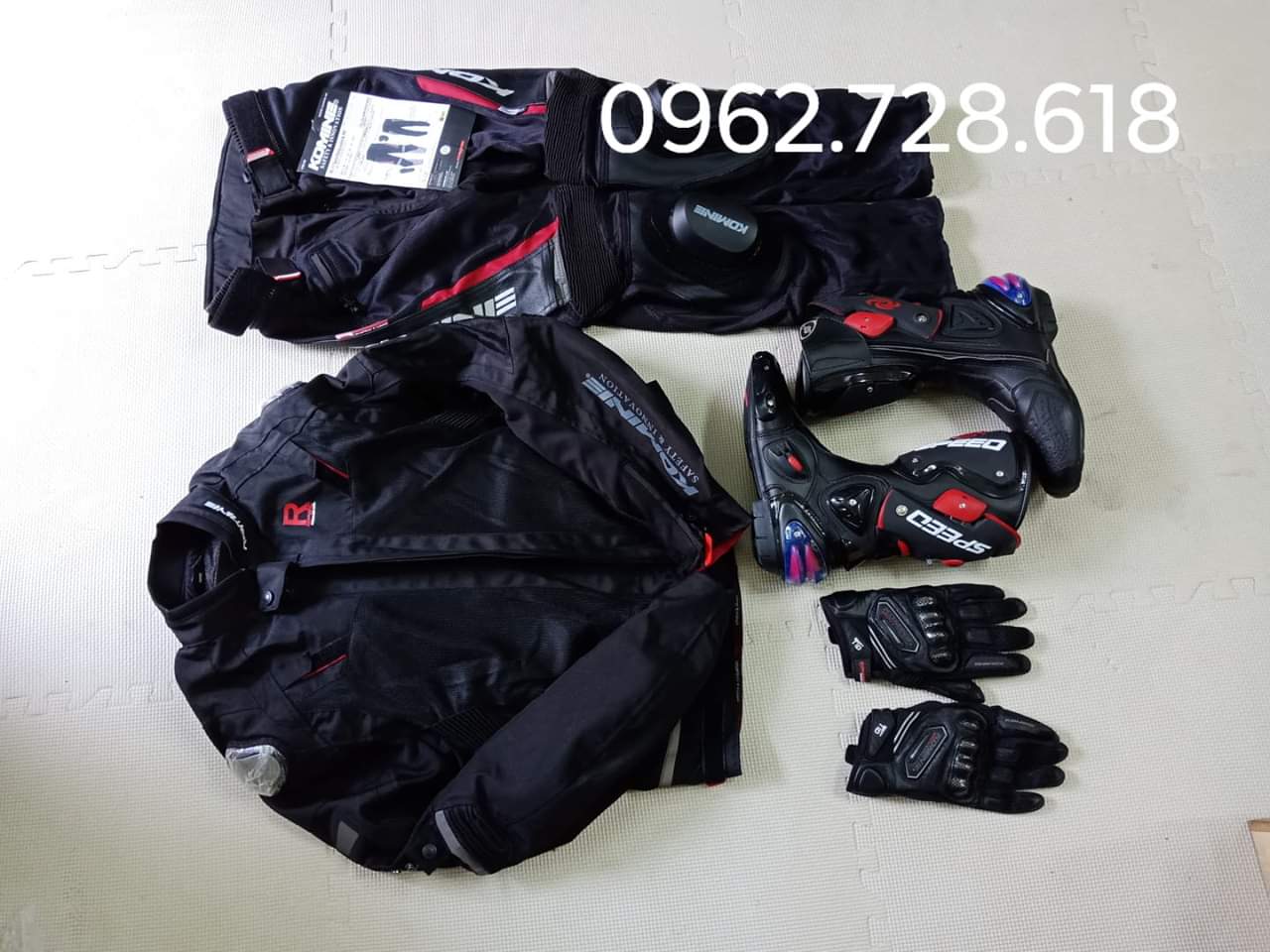 Bộ quần áo giáp Komine (jk063 + 717)