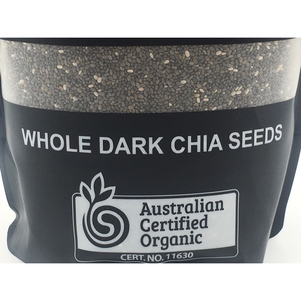 Hạt Chia Úc Organic Chia Seeds Túi Đen 500 gam