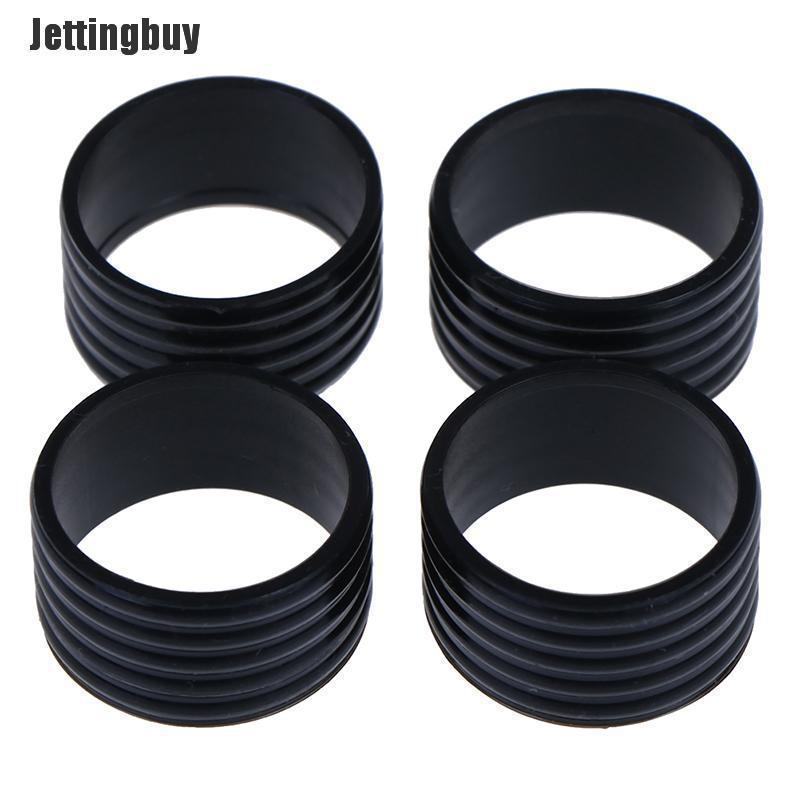 Jettingbuy 4pcs Tennis Racket Rubber Ring Grip Stretchable Stretchy Handle Rubber Ring