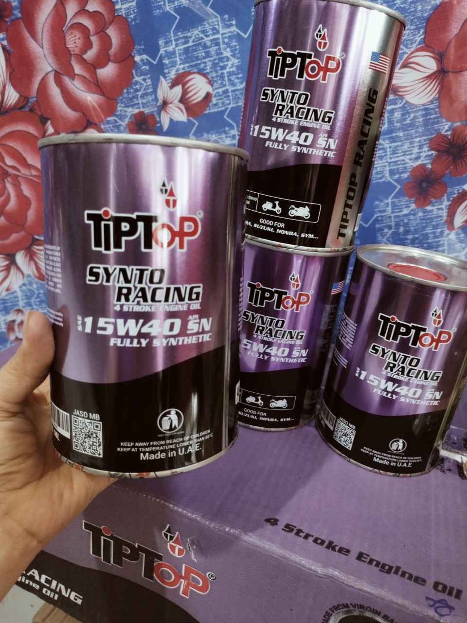 Dầu nhớt TIPTOP SAE 15W40 API SN FULLY SYNTHETIC