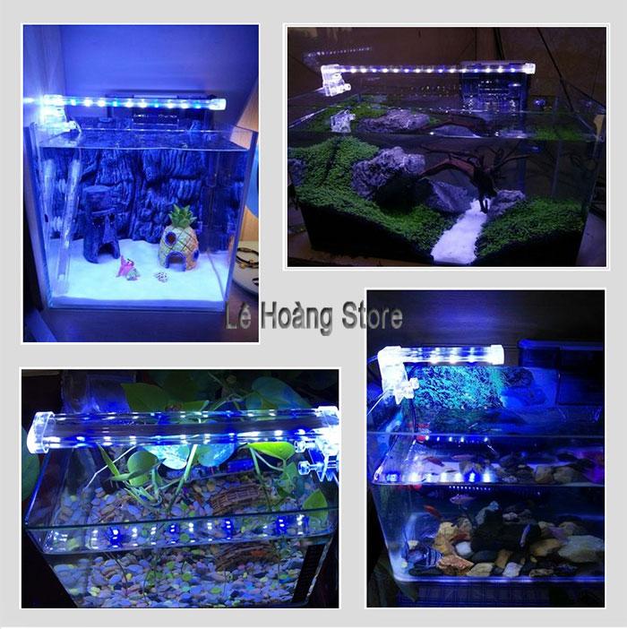Đèn Led Kẹp Bể Cá Cảnh Xilong D10 Bể Cá 15 - 25cm